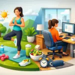 Gesunde Routine trotz Bürojob aufbauen
