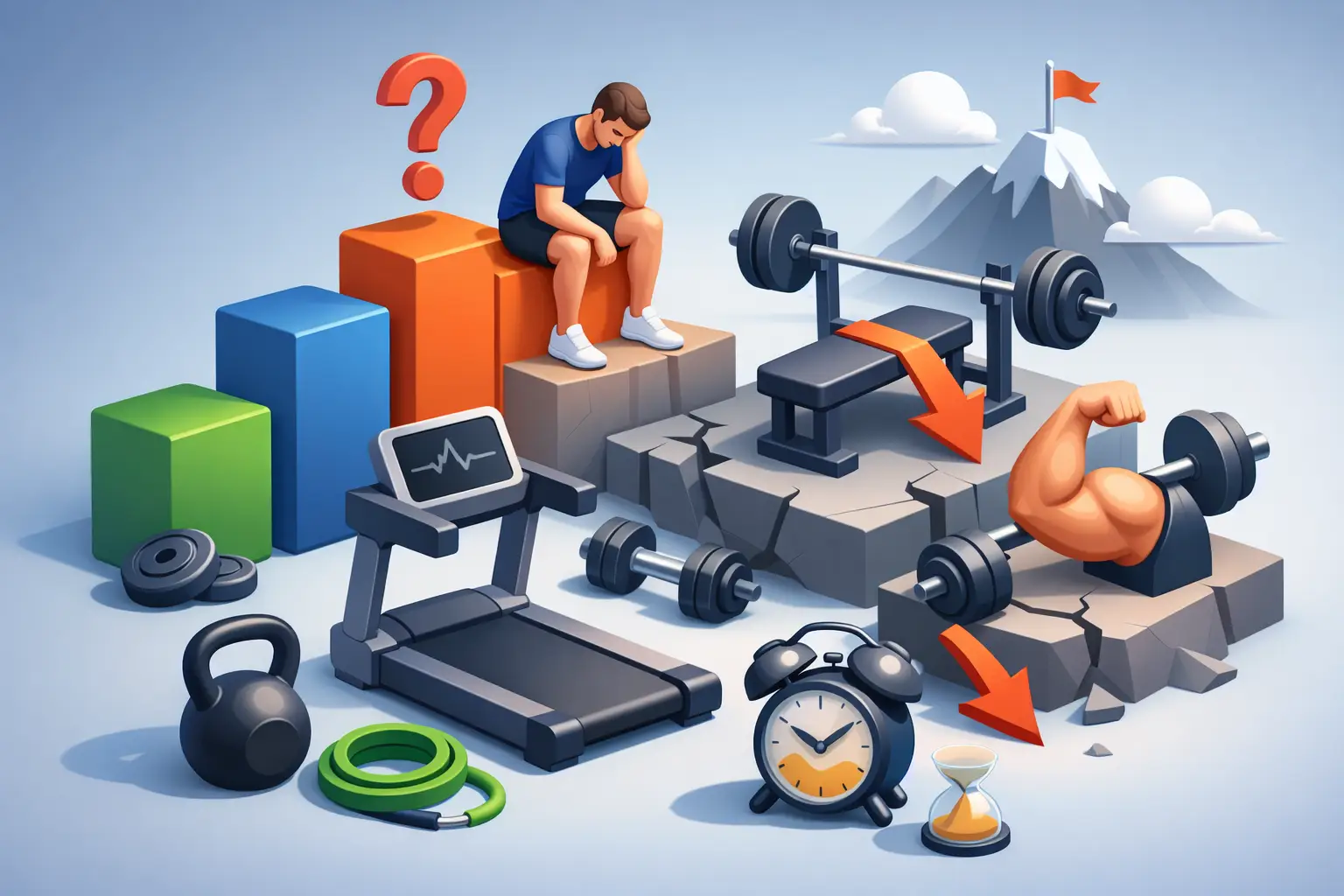 Warum stagnieren meine Fitnessfortschritte?